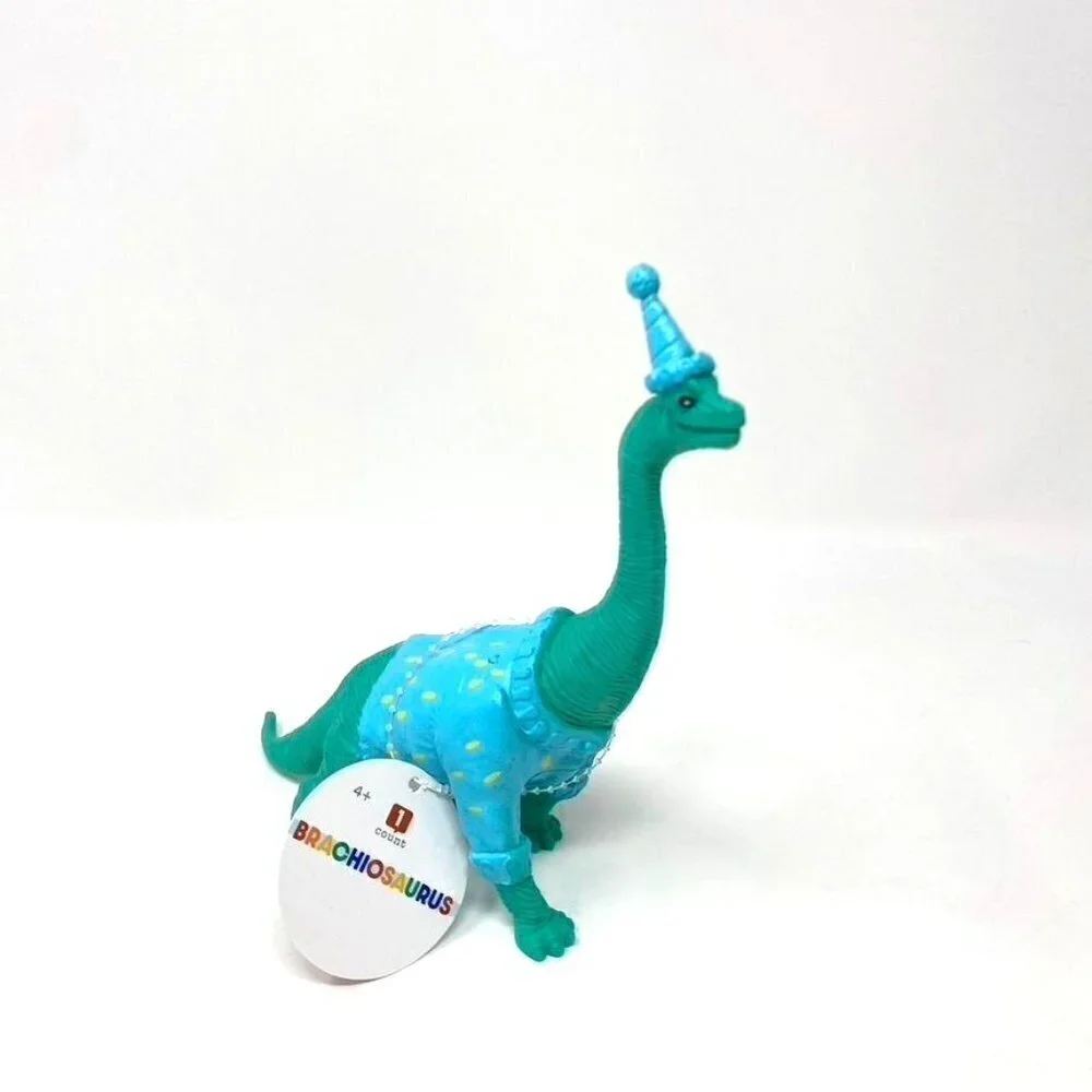 NWT Target Party Hat Colorful Dinosaur Figurine Plastic Pretend Play 1 Dino